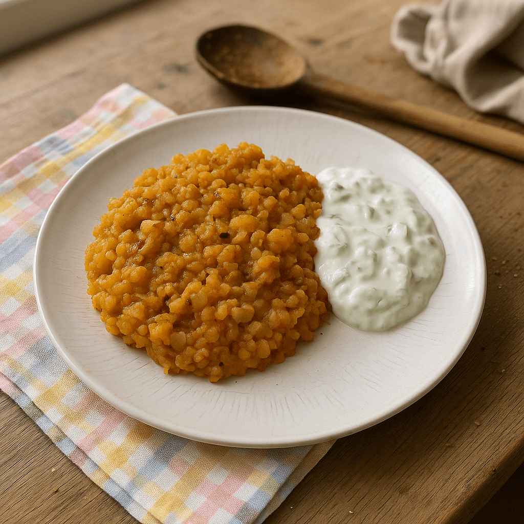 Indisk Dhal med raita - Opskrift på hovedret, vegetarisk, indisk