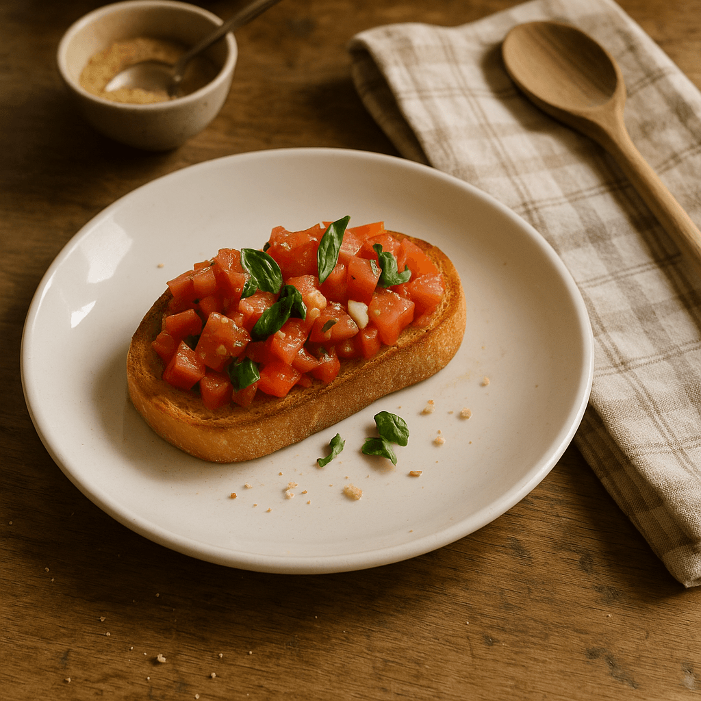 Bruschetta - Opskrift på appetizer, vegetarian
