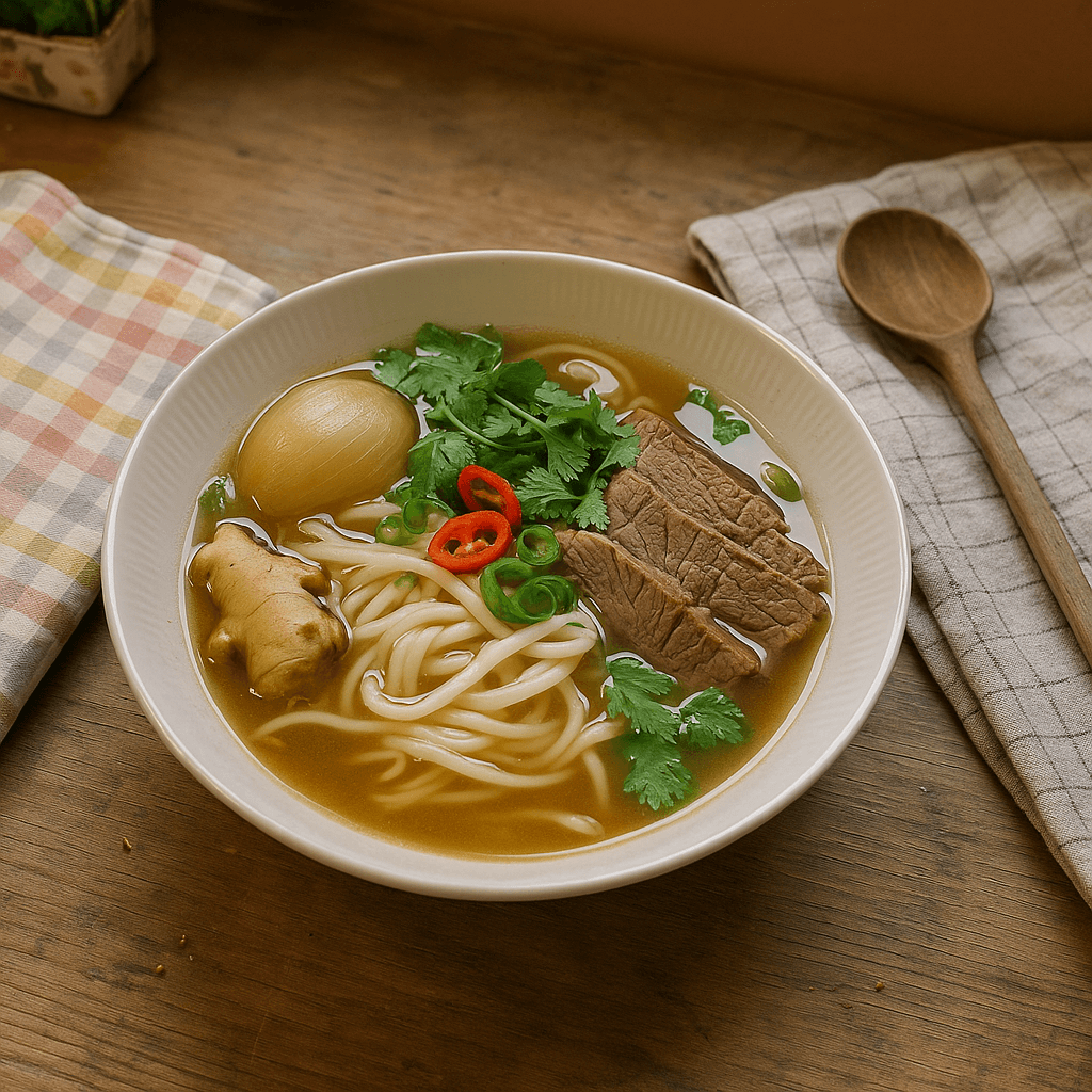 Phở suppe - Opskrift på hovedret,supper