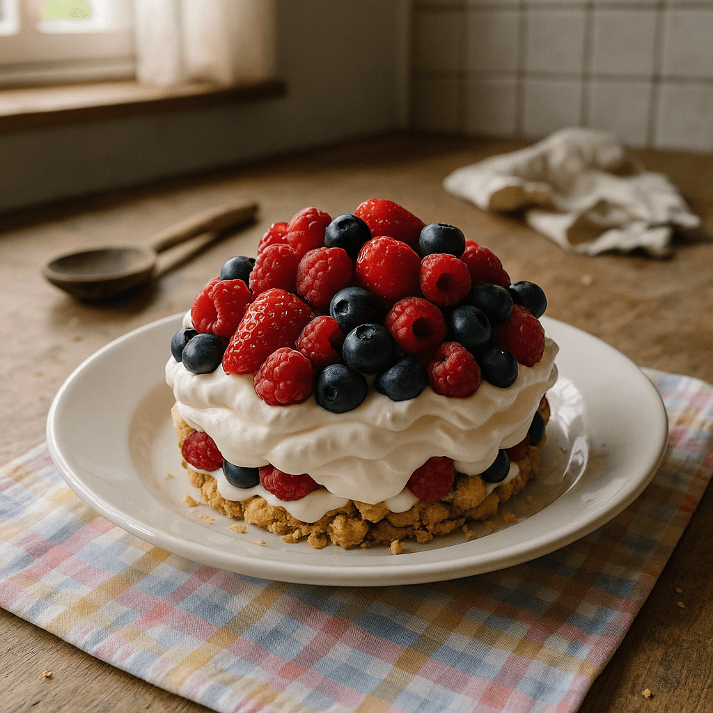 Trifli med bær - Opskrift på dessert,sommermad