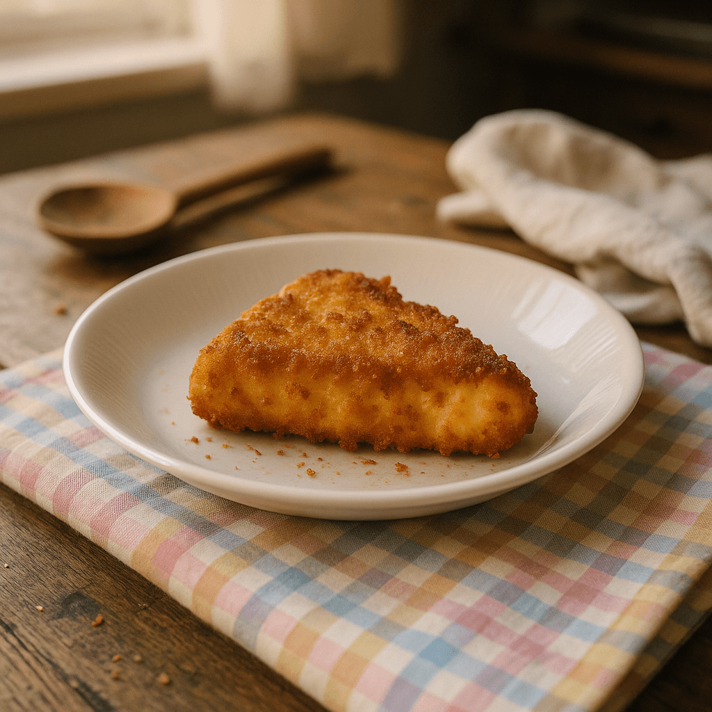 Friteret brødost med ingefær - Opskrift på ost, vegetarisk, snack