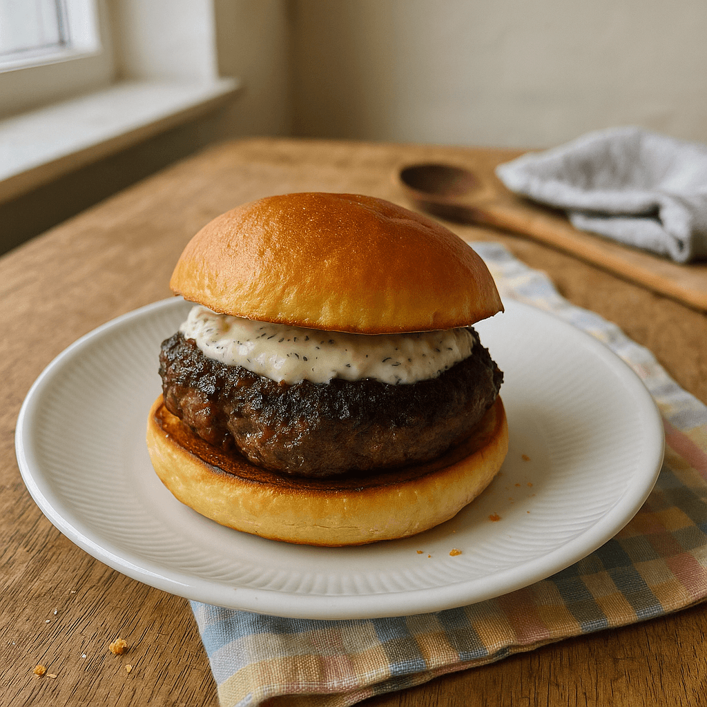 Mørk rygeost-bøffer - Opskrift på hovedret, grillmad