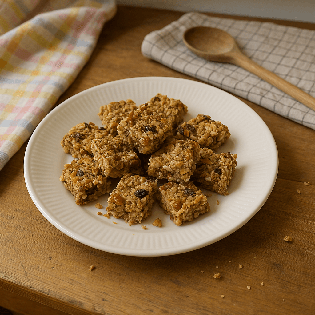 Sunde müslibar-stykker - Opskrift på morgenmad, snack
