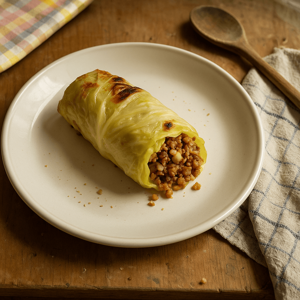 Kålroulade med sojafyld - Opskrift på hovedret, plantebaseret
