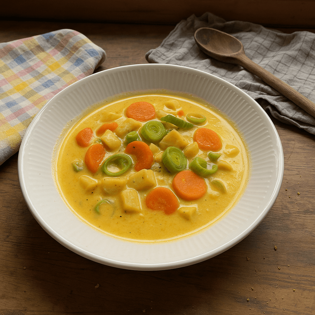 Gudenåens Guldsuppe fra Bryggen i Silkeborg - Opskrift på frokost, middag, forret