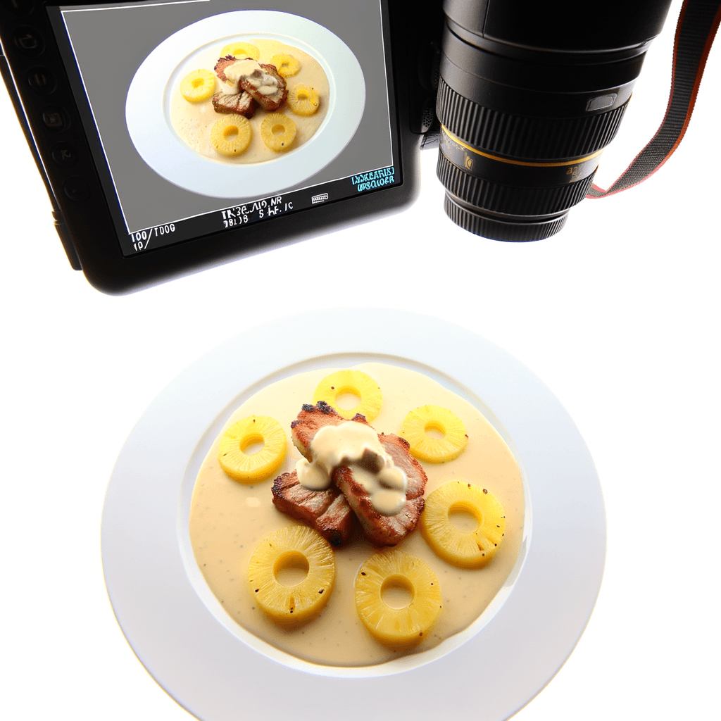 Koteletter i Fad med Ananas - Opskrift på hovedret, retro