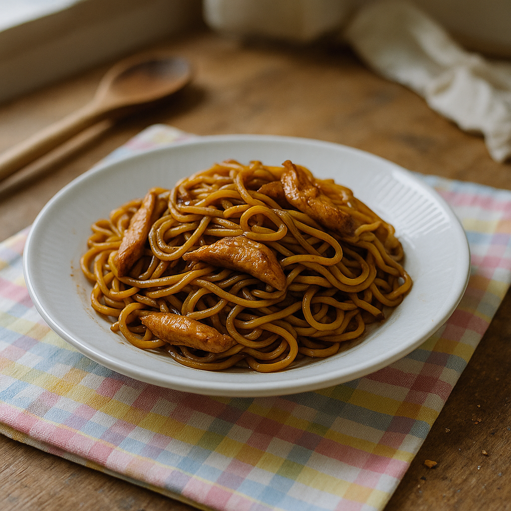 Bami goreng med kylling