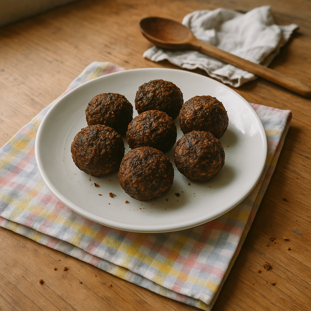Lakrids-falafel kugler