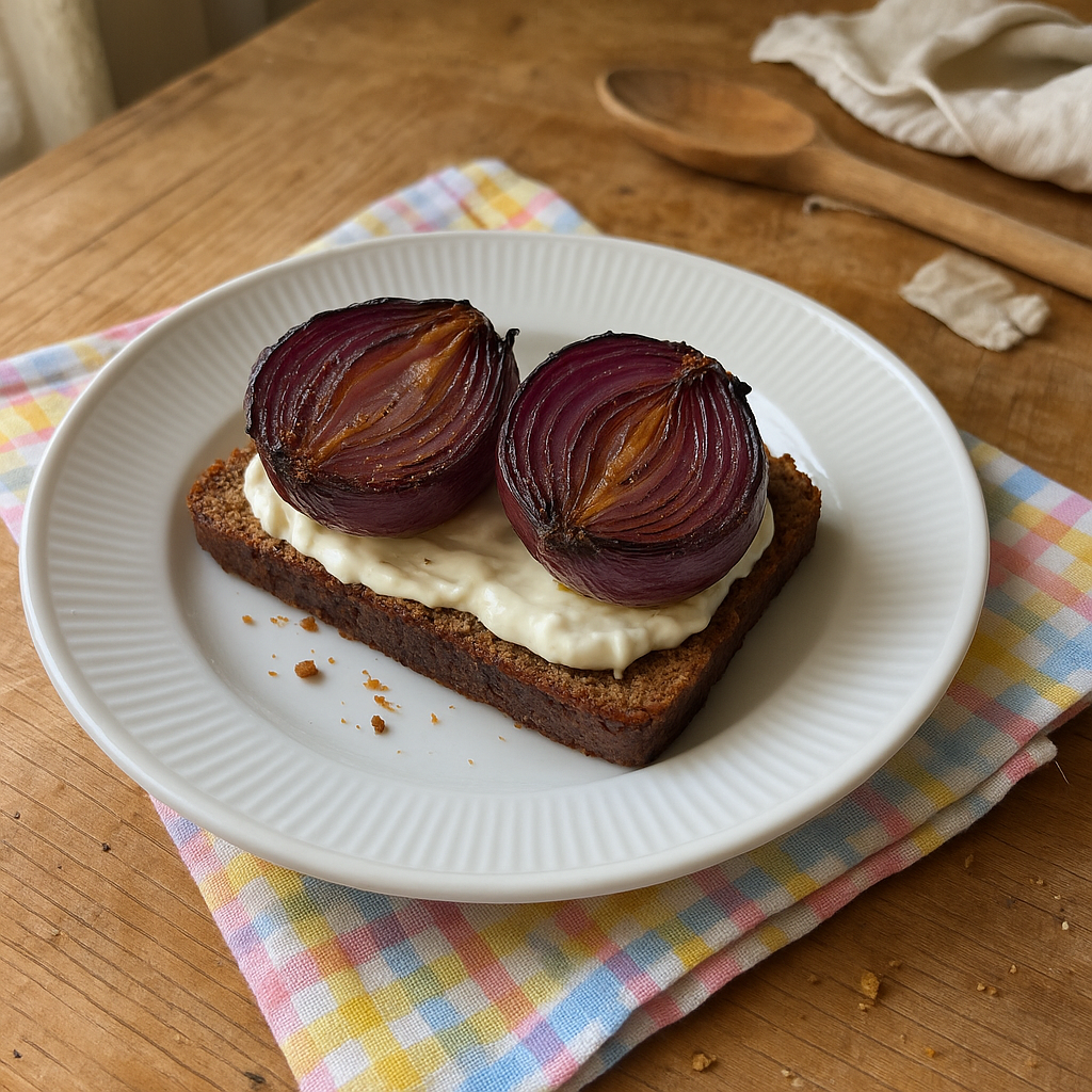 Bagt rødlål på smørrebrød (OBS: se note)