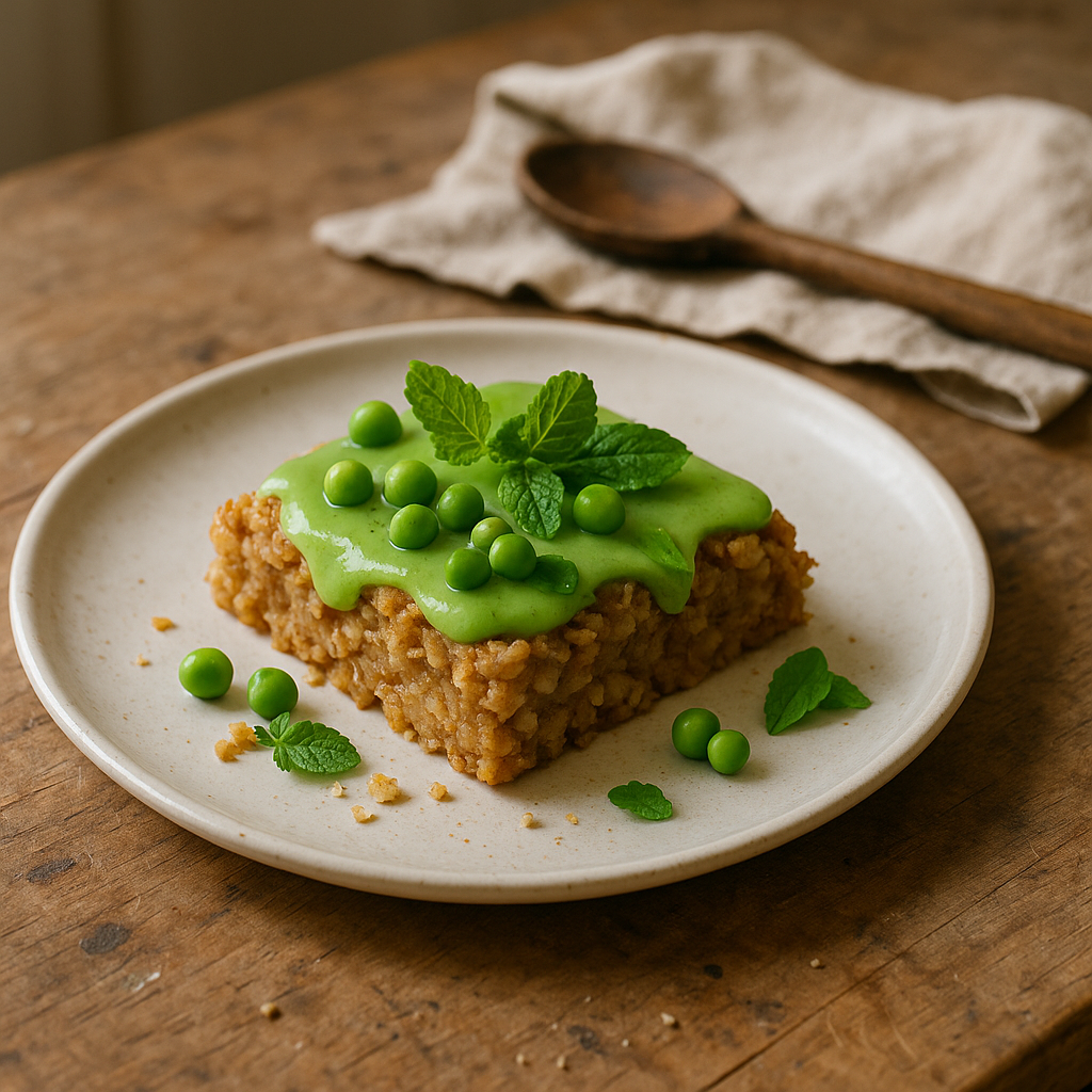 Havresnitte med Grønt Dryp